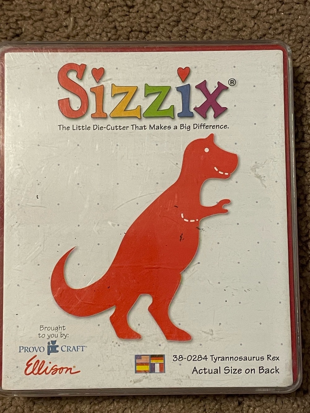 Sizzix large red die-cutter Tyrannosaurus Re 38-0284